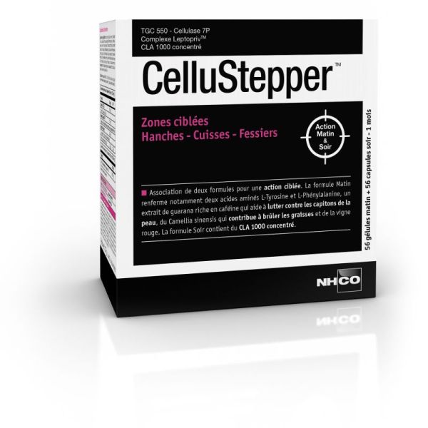 CelluStepper™ - Zones ciblées Hanches – Cuisses – Fessiers, 56 gélules + 56 capsules