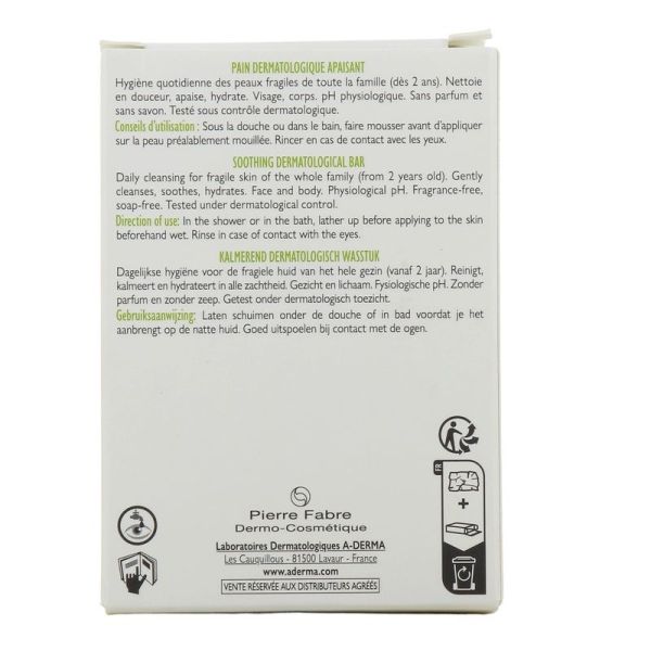 Pain Dermatologique Apaisant - 100 g