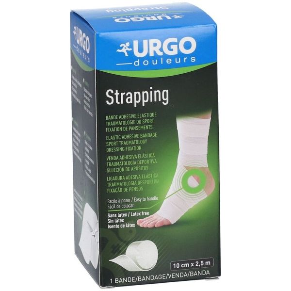 Strapping Bande élastique adhésive de contention - 2,5 m x 10 cm