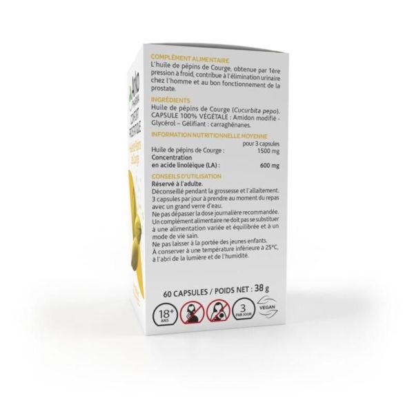 Arkogélules Huile de Pépins de Courge - 60 capsules