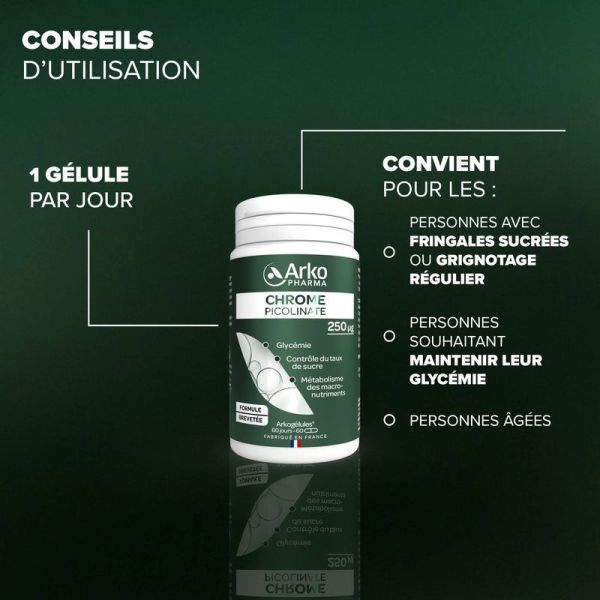 Arkogélules® Chrome Picolinate - 60 gélules