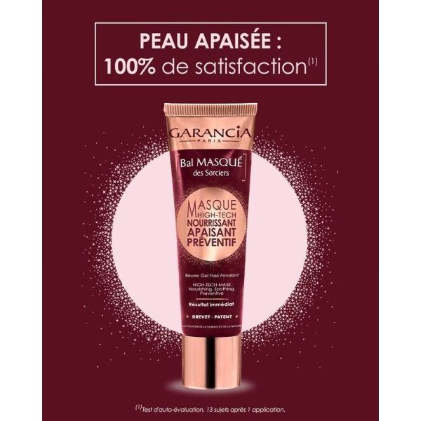 Bal MASQUÉ des Sorciers Masque High-Tech Nourrissant, Apaisant, Préventif - 50 ml