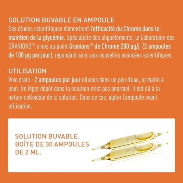 Chrome 200 Fort - 30 Ampoules