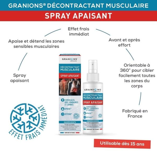 Décontractant Musculaire spray apaisant - 100ml