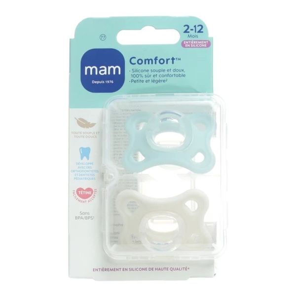Comfort - 2 sucettes 2-12 mois