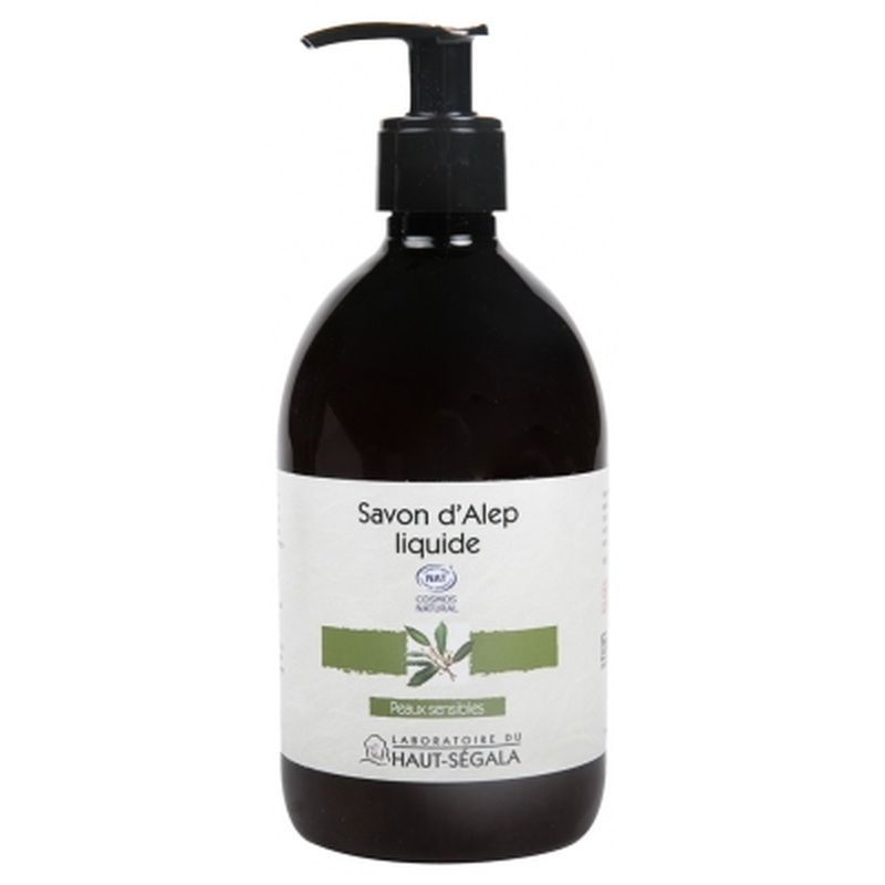 Savon Liquide Bio D'Alep Royal 500ml Avec Pompe - Marque ENSA, Pour Une Toilette Douce Et Naturelle